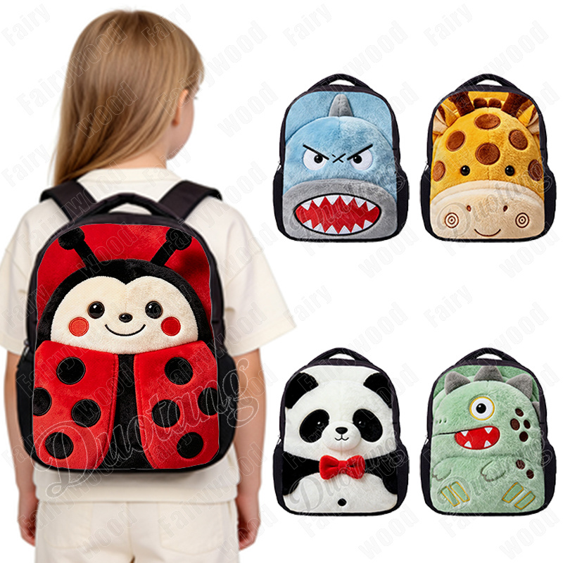 Embroidery Lady Bug - Zaino per Bambini con Stampa 2D