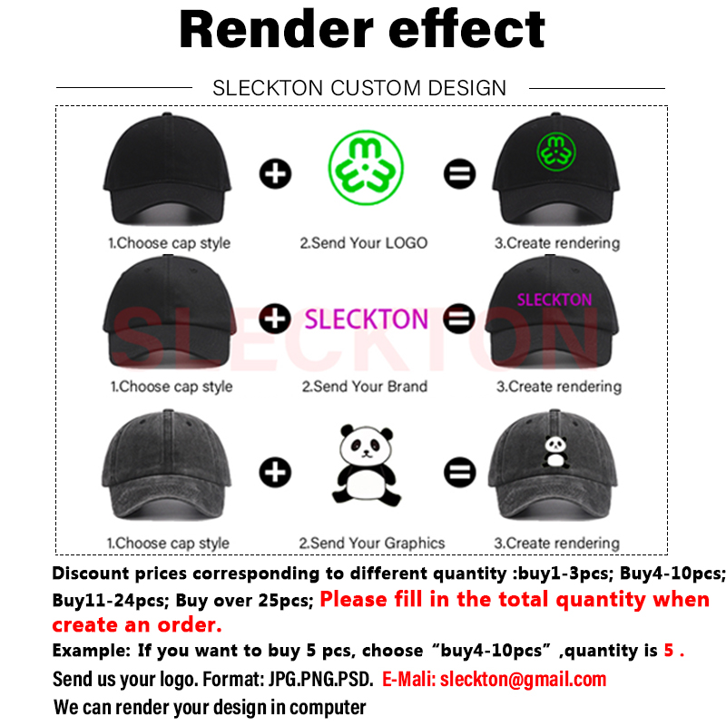 SLECKTON Berretto da baseball  - Embroidery Design Logo recensione e prezzo