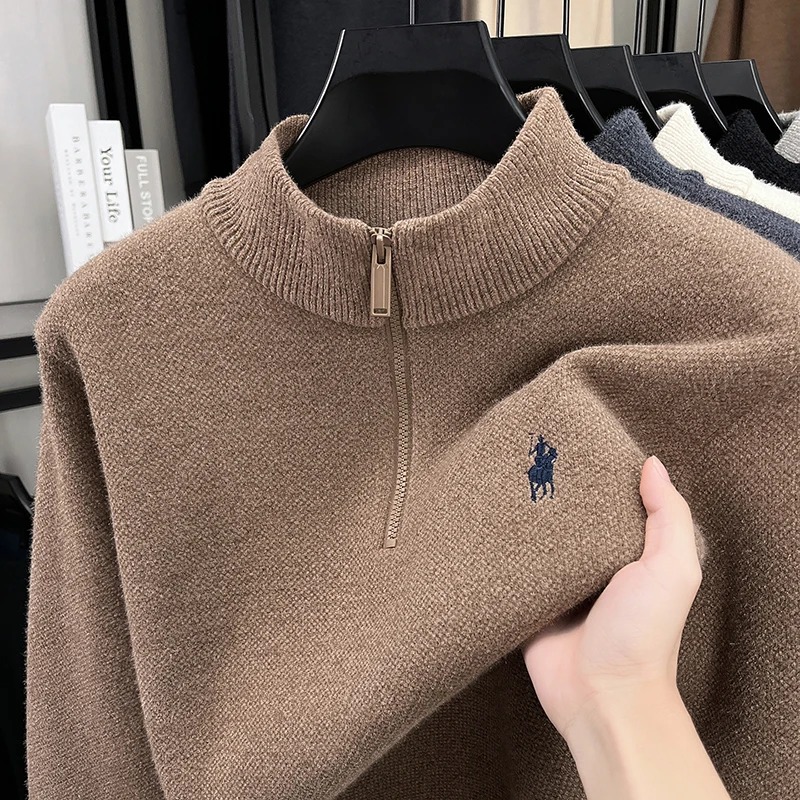 Maglione di Alta Gamma con Col - Embroidery Design Logo recensione e prezzo